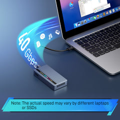 FIDECO USB 4 40Gbps Type C NVMe Enclosure with cooling fan