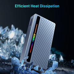 FIDECO USB 4 40Gbps Type C NVMe Enclosure with cooling fan