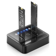 FIDECO ABS 2 Bay USB 3.2 20Gbps NVMe SATA Offline Clone Docking