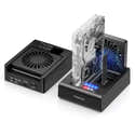 Station D'accueil SSD/HDD FIDECO USB-C 10 Gbps - Clonage Hors Ligne, Ventilateur, Compatible NVMe Et SATA - 10