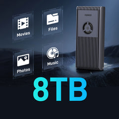 FIDECO USB 4 40Gbps Tool-Free M.2 NVME Thunderbolt 3 SSD Enclosure with cooling Fan