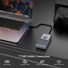 FIDECO 80Gbps M.2 NVMe SSD Enclosure Compatible with Thunderbolt 5