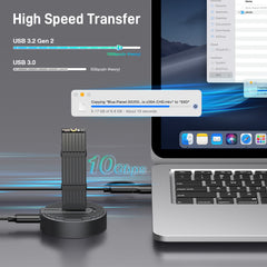 FIDECO USB 3.2 Type C NVMe SATA External M.2 SSD Docking
