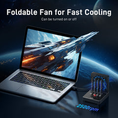 FIDECO 4 Bay USB 4 40Gbps M.2 NVMe SSD Docking Duplicator