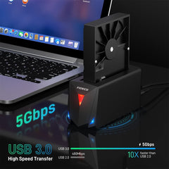 FIDECO 1 BAY 2.5"3.5" SSD HDD Dock Station For PS5/TV