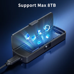 FIDECO M.2 NVMe SSD Enclosure USB3.2 10Gbps Easy to PC Gaming&Data transfer