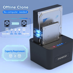 FIDECO SATA 2.5″ 3.5″ HDD SSD USB 3.0 Hard drive Dock Station