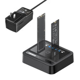 FIDECO ABS 2 Bay USB 3.2 20Gbps NVMe SATA Offline Clone Docking