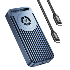 FIDECO 80Gbps M.2 NVMe SSD Enclosure Aluminum USB4 External SSD Case for Thunderbolt 5/4