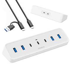 FIDECO 7 Ports USB 3.2 GEN1 Hub,5 Gbps for Gamer/ worker