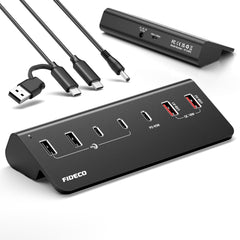 FIDECO 7-Port USB-C Hub 10Gbps with 45W PD Charging