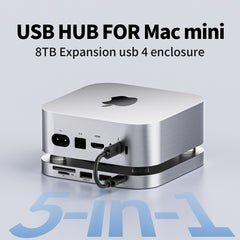FIDECO Mac Mini M4 Dock usb 4 40Gbps external enclosure for Mac Mini 4/4Pro